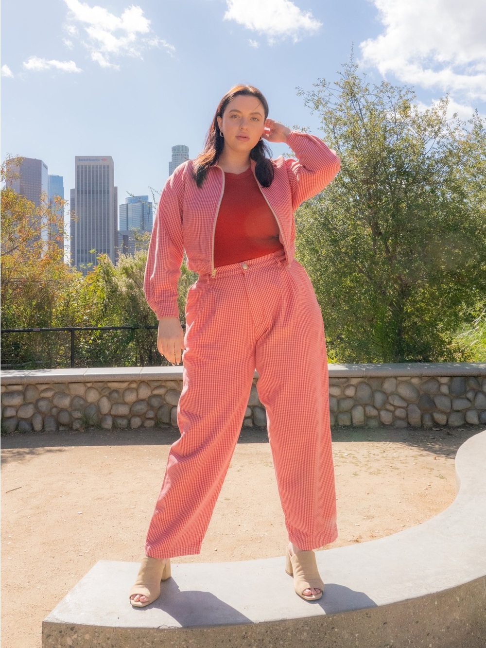 Big Bud Press Red Gingham Trousers